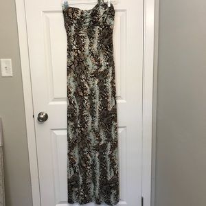 NWOT Cache one shoulder maxi dress